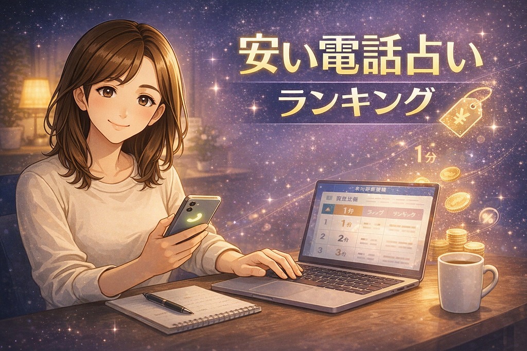 安い電話占いランキング|1分単価と初回特典で最安サービスを徹底比較【コスパ重視】