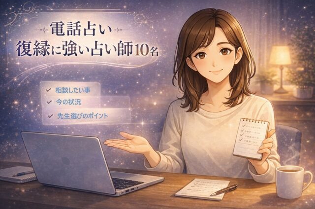 【電話占い】復縁に強い占い師｜音信不通やブロック解除に強い先生10名紹介！初回特典と深夜待機の予約術とは？