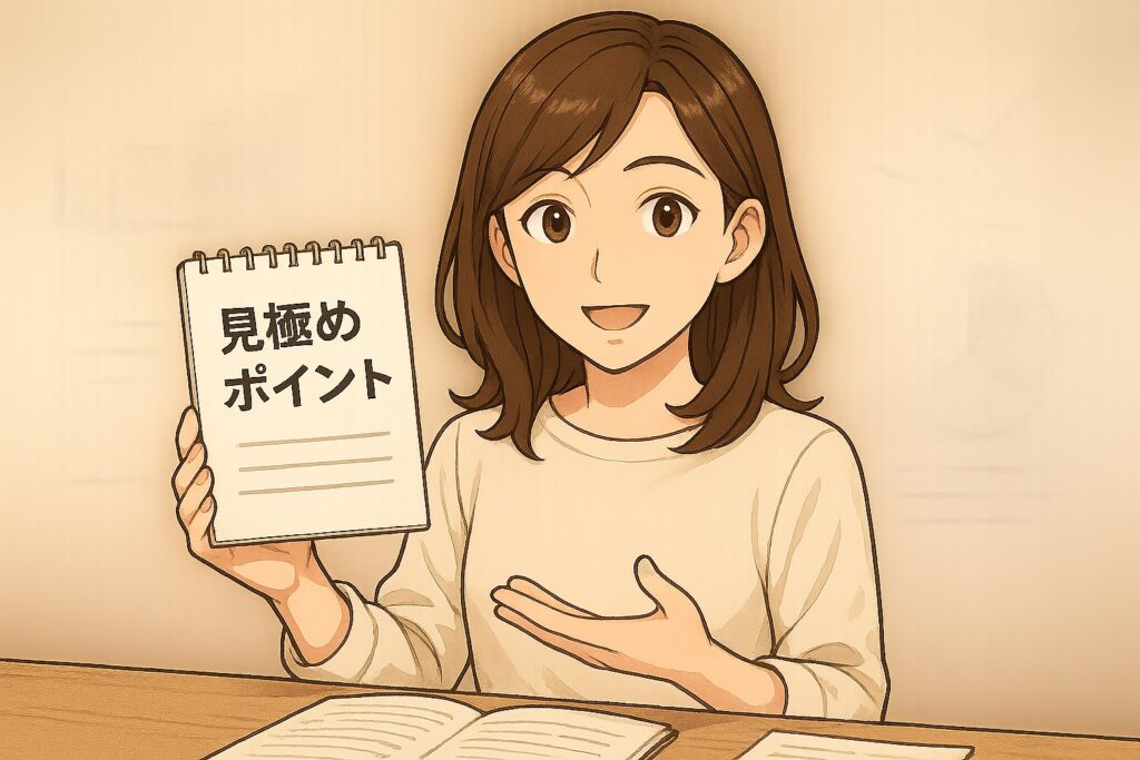 電話占いの初回特典と料金体系の見極めポイントをメモ帳で解説する早川かなえのイラスト