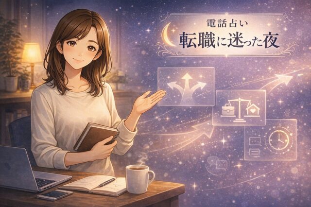 転職に迷った夜｜電話占い相談で適職と時期を見極める完全ガイド【異動比較と家庭との両立も解説】