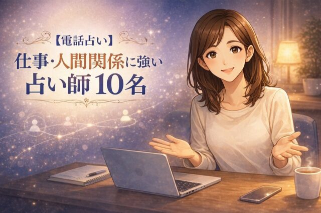 【電話占い】仕事・人間関係に強い占い師ランキング10名【相性読みと対処策に定評】