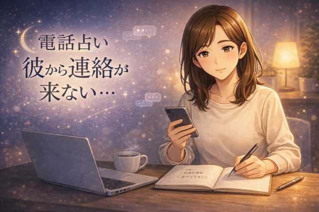 彼から連絡が来ない音信不通の女性へ｜電話占いで視る前に状況整理とNG行動を見極めるガイド【初回特典あり】