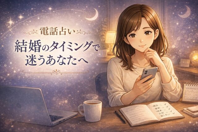 結婚のタイミングで迷う人へ｜相性と時期の見方を電話占いで整理する相談ガイド