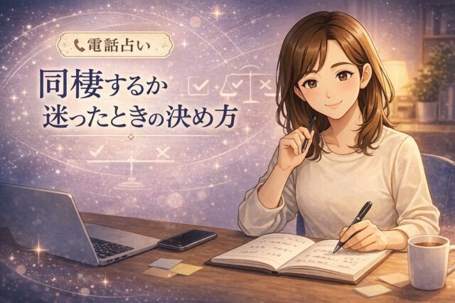 同棲するか迷ったときの決め方｜電話占いで整理するメリット・デメリットと相談の型