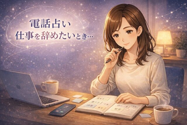 仕事を辞めたいとき電話占いは頼っていい？迷いを整理して自分で決断するための相談ガイド