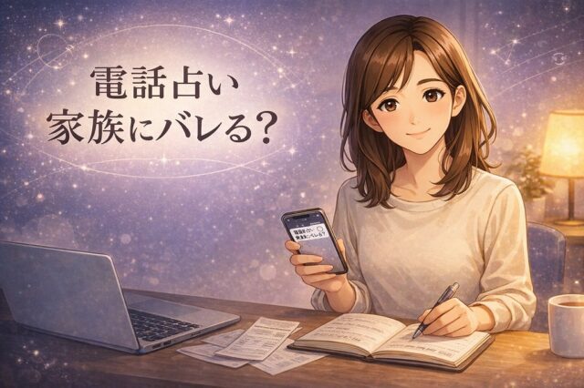 電話占いは家族にバレる？明細とスマホ履歴の仕組みからバレない相談方法までやさしく解説