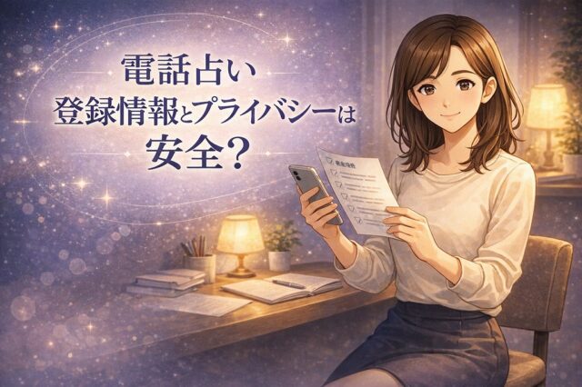 電話占いの登録情報とプライバシーは安全？ニックネーム・電話番号・個人情報の扱いを事実ベースで詳しく解説