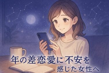 年の差恋愛に不安を感じた女性へ｜電話占いで見てもらえる観点と将来に向けた質問テンプレガイド【初回特典あり】