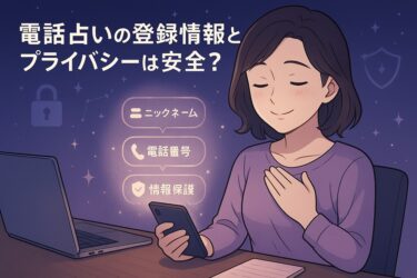 電話占いの登録情報とプライバシーは安全？ニックネーム・電話番号・個人情報の扱いを事実ベースで詳しく解説