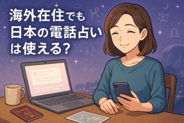 海外在住でも日本の電話占いは使える？通話料をムダにしないアプリ選びと安全な始め方ガイド