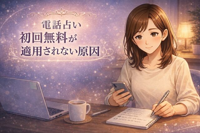 電話占いの初回無料が適用されない原因は何？クーポンが使えない時のチェックリストと対処法