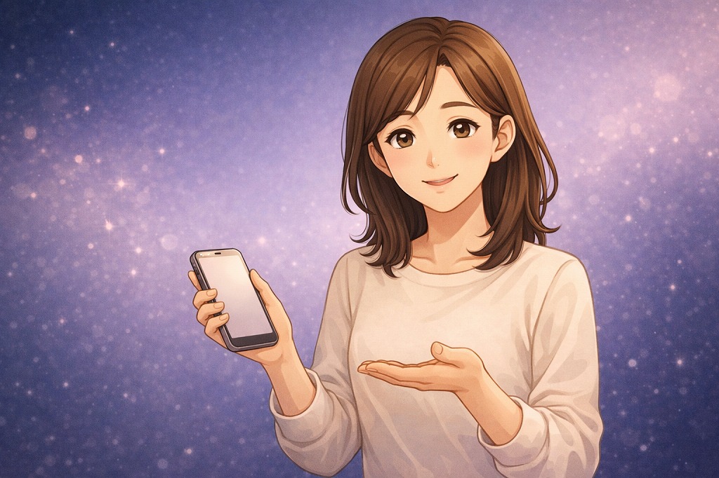 電話占いウィルで失敗しない始め方として最初の10分の使い方を解説する早川かなえのイラスト