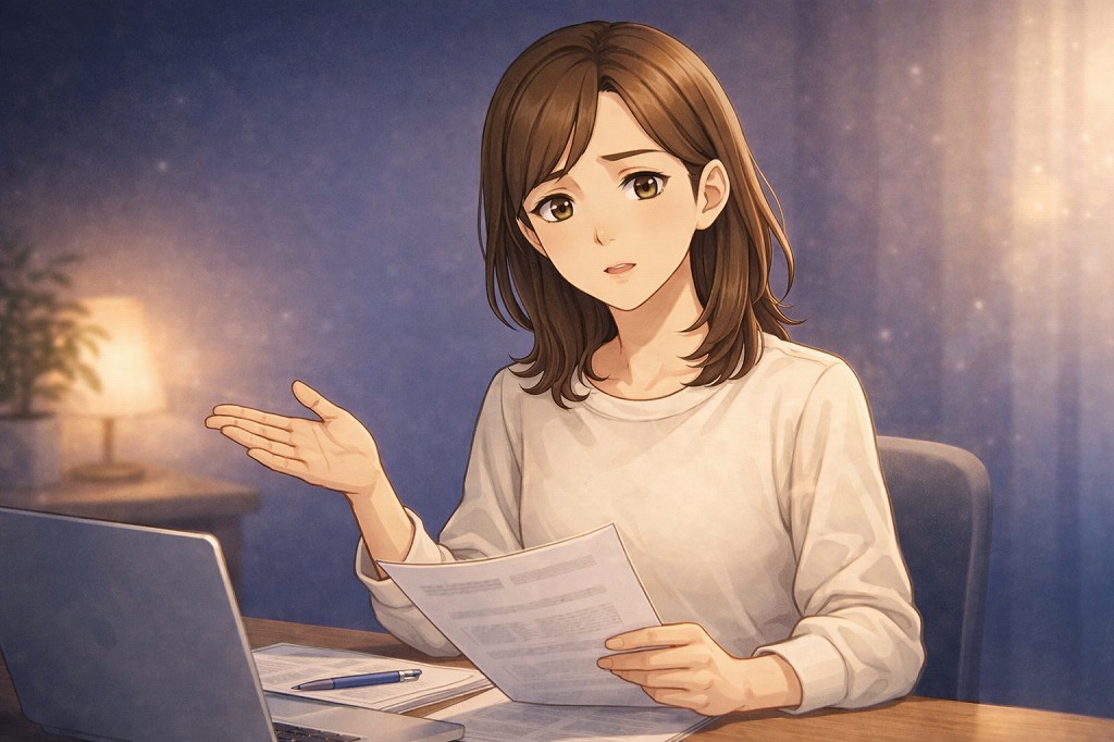 電話占いウィルの注意点や向かない人の特徴を丁寧に解説する早川かなえのイラスト