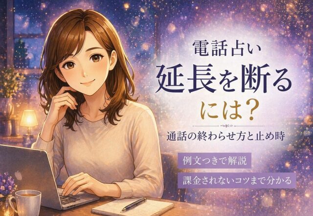 電話占いの初回無料で延長を断るには？通話の終わらせ方と止め時を例文つきで解説し課金されないコツまで分かる