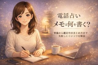 電話占いの相談前メモの書き方と鑑定中の整理方法を解説する早川かなえのやさしいイメージ画像