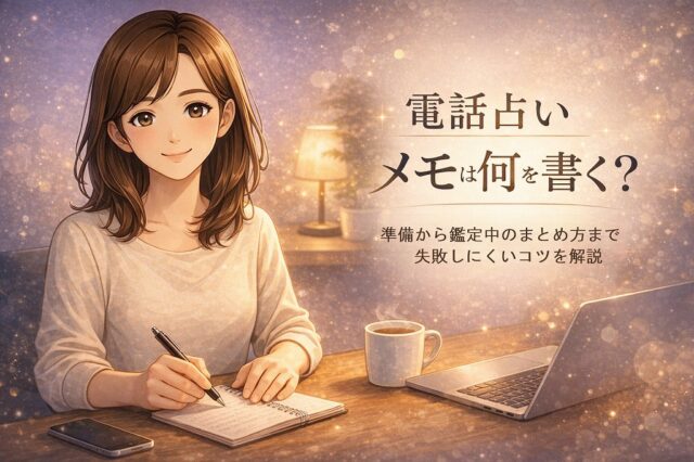 電話占いの相談前メモは何を書く?準備から鑑定中のまとめ方まで失敗しにくいコツを解説