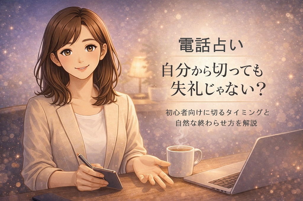 電話占いは自分から切っても失礼じゃない?初心者向けに切るタイミングと自然な終わらせ方を解説
