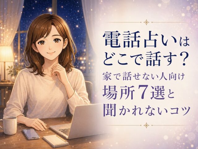 電話占いはどこで話す？家で話せない人向けの場所7選と家族や同棲相手に聞かれないコツ