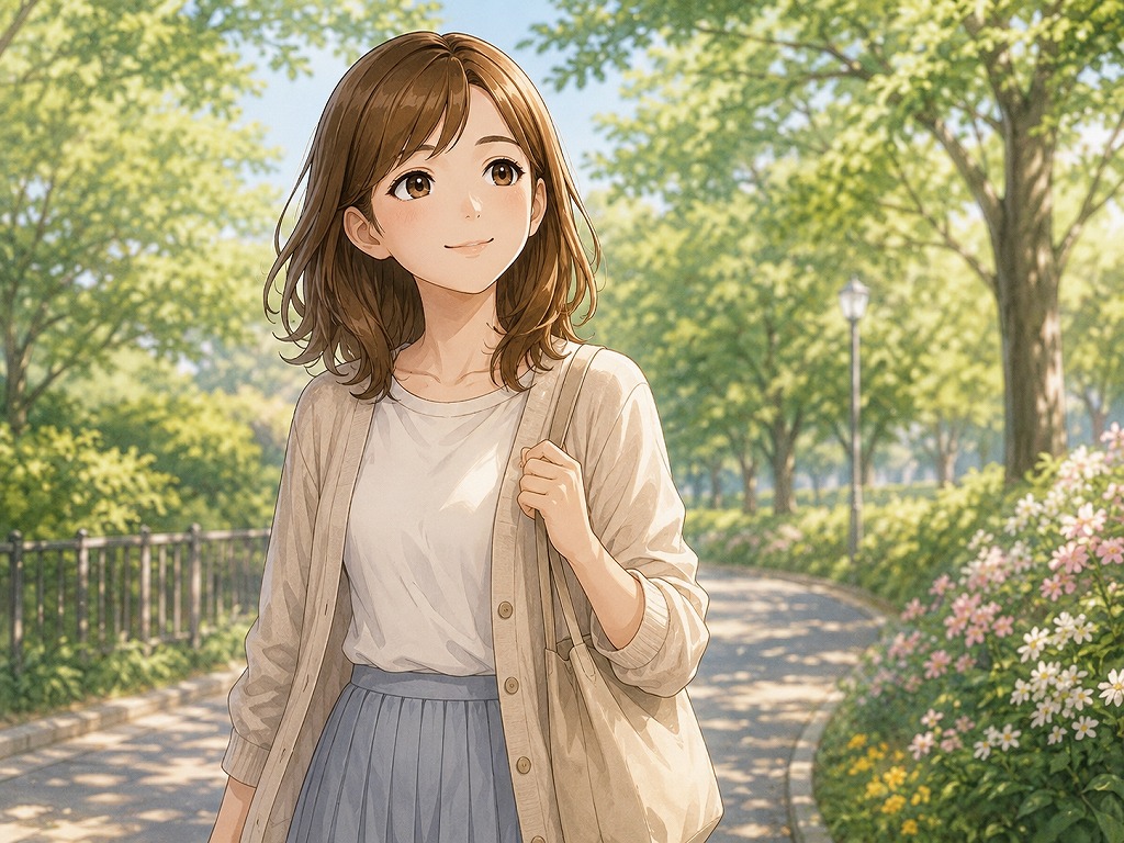 電話占いとの距離感や相談頻度の整え方について、無理のない使い方を案内する編集長・早川かなえのアニメ風イラスト