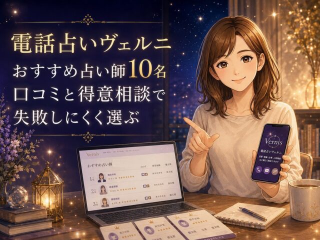 電話占いヴェルニで実績・評価の高いおすすめの占い師10名｜口コミと得意相談から失敗しにくい選び方を解説