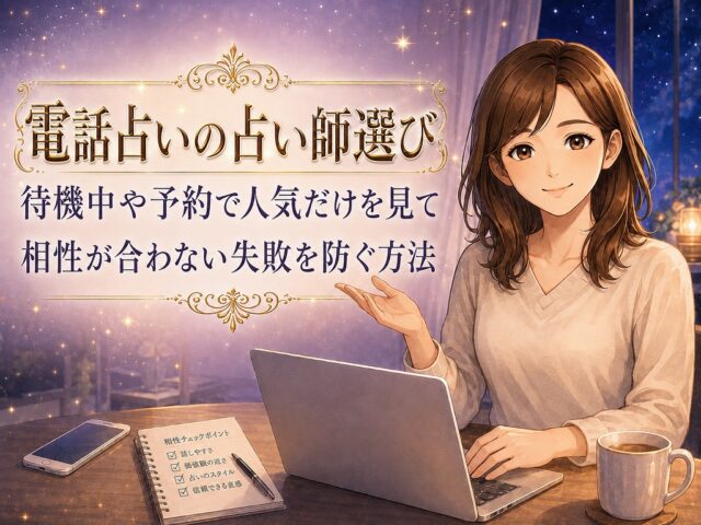 電話占いの占い師選び｜待機中や予約で人気だけを見て相性が合わない失敗を防ぐ方法