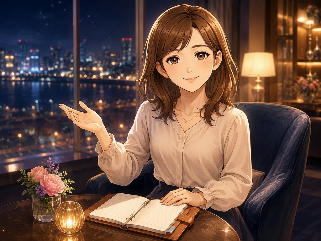電話占いのクレジット自動精算の仕組みや安全な使い方を初心者にも分かりやすく案内する早川かなえのアニメ風イラスト