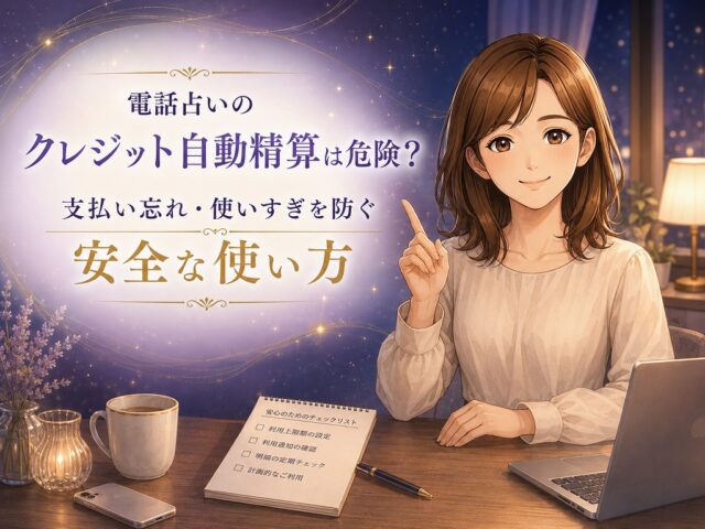 電話占いのクレジット自動精算は危険？支払い忘れ・使いすぎを防ぐ安全な使い方