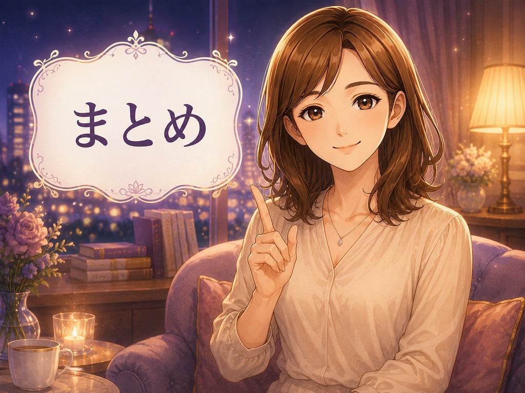 電話占いのatone後払いを理解し安心して利用できるよう読者に寄り添う編集長・早川かなえのアニメ風イラスト