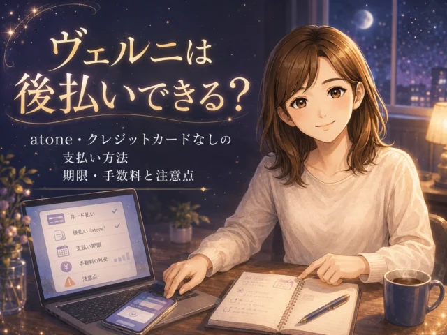 電話占いヴェルニは後払いできる？atone・クレジットカードなしの支払い方法、期限・手数料と注意点