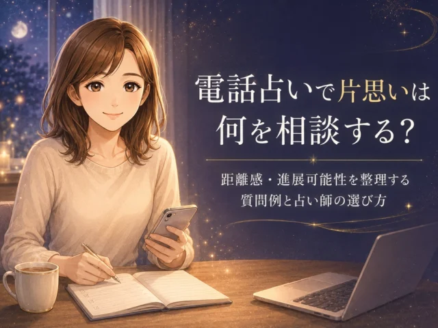 電話占いで片思いは何を相談する？相手との距離感・進展可能性を整理する質問例と占い師の選び方