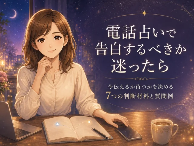 電話占いで告白するべきか迷ったら｜今伝えるか待つかを決める7つの判断材料と質問例