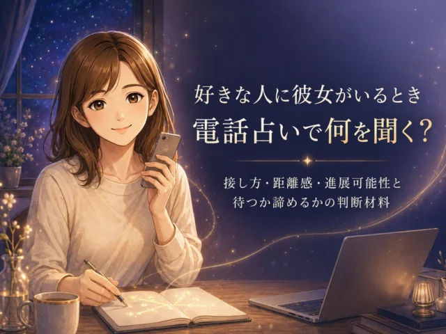 好きな人に彼女がいるとき電話占いで何を聞く？接し方・距離感・進展可能性と待つか諦めるかの判断材料