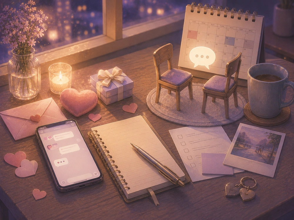 曖昧な関係にいる相手の本気度を、優しい言葉だけでなく交際の合意に向き合う姿勢から判断するイメージ
