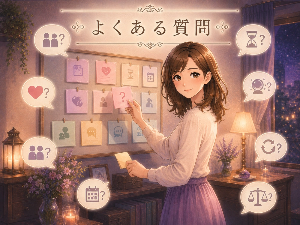 電話占いで曖昧な関係を相談するときによくある疑問を整理して案内する早川かなえ