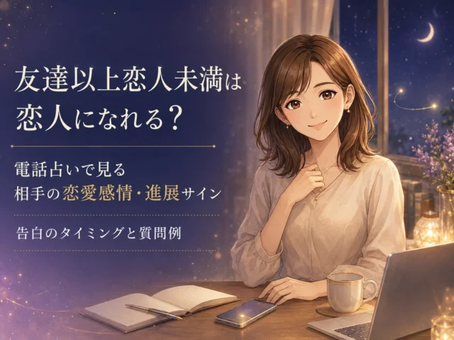 友達以上恋人未満は恋人になれる？電話占いで見る相手の恋愛感情・進展サイン・告白のタイミングと質問例