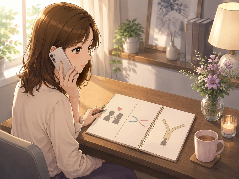 婚約破棄を電話占いで相談し相手の本音と関係修復と自分の判断を整理する早川かなえ