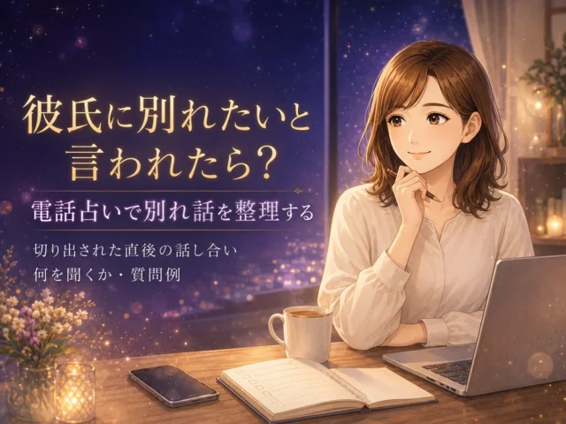 彼氏に別れたいと言われたら？電話占いで別れ話を整理する｜切り出された直後の話し合い・何を聞くか・質問例