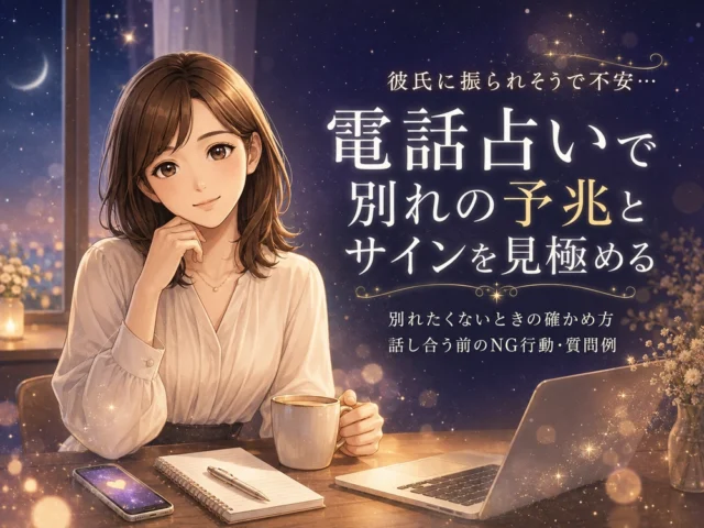 彼氏に振られそうで不安…電話占いで別れの予兆とサインを見極める｜別れたくないときの確かめ方・話し合う前のNG行動・質問例