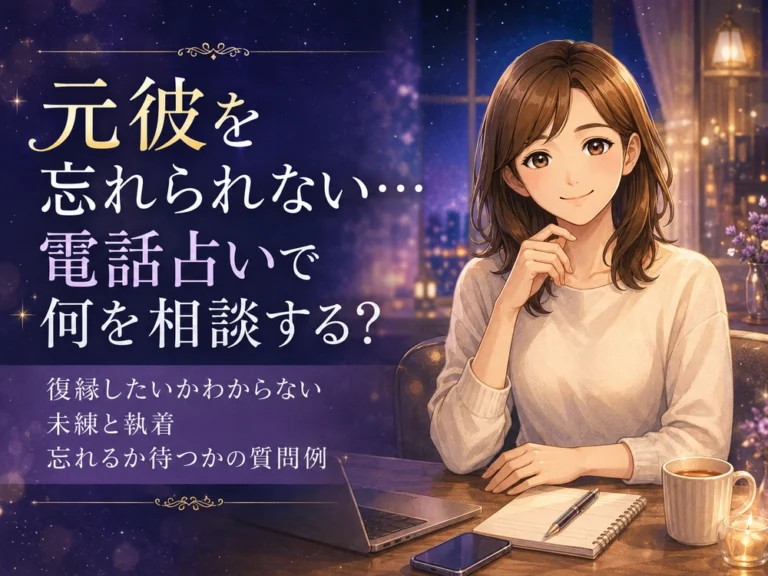 元彼を忘れられない悩みに寄り添い電話占いで気持ちを整理する早川かなえのアイキャッチ画像