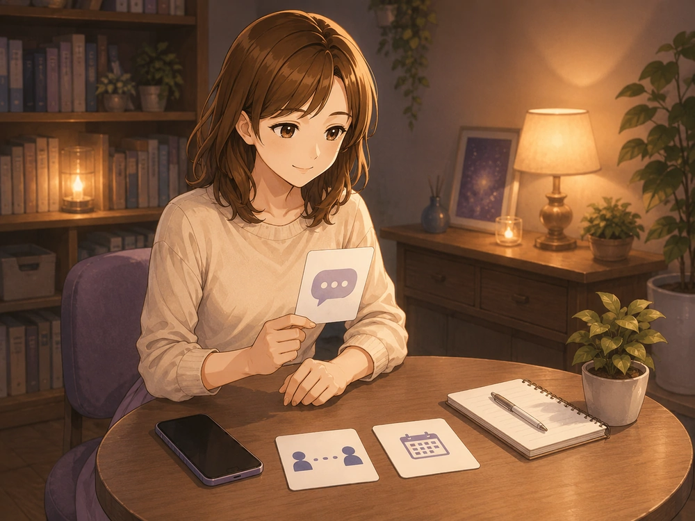 元彼に新しい彼女がいるとき電話占いで連絡の距離や待つ期限を整理する早川かなえ