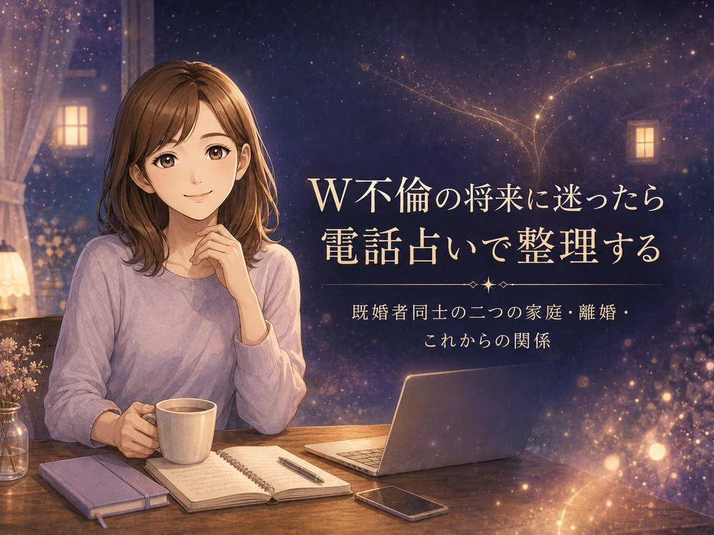 W不倫の将来に迷ったら|電話占いで整理する既婚者同士の二つの家庭・離婚・これからの関係