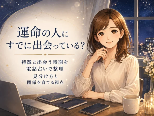 運命の人にすでに出会っている？特徴と出会う時期を電話占いで整理｜見分け方と関係を育てる視点