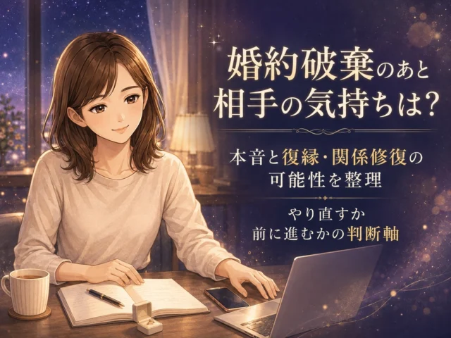 婚約破棄のあと相手の気持ちは？電話占いで本音と復縁・関係修復の可能性を整理｜やり直すか前に進むかの判断軸
