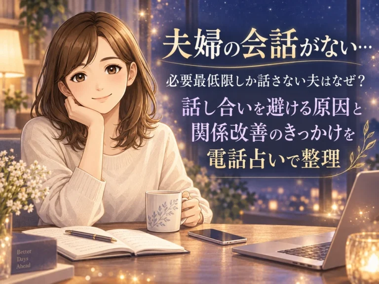 夫婦の会話がない原因と関係改善のきっかけを早川かなえが電話占いの視点から整理するイメージ画像