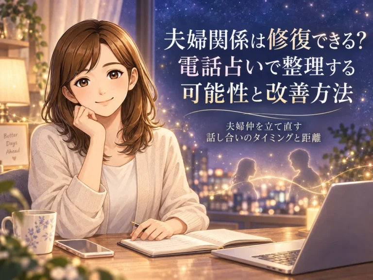 夫婦関係の修復に向けて電話占いで気持ちや話し合いのタイミングを整理する早川かなえ