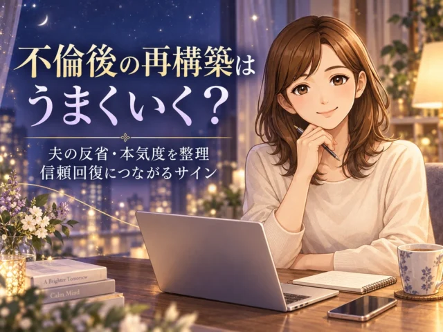 不倫後の再構築はうまくいく？電話占いで夫の反省・本気度を整理｜信頼回復につながるサインと話し合い・再発防止