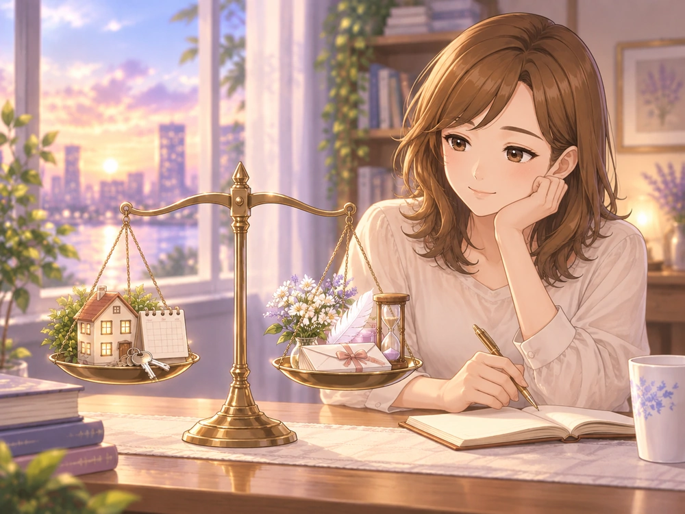 仮面夫婦を続けることで守れるものと失いやすいものを見比べる早川かなえのイメージ