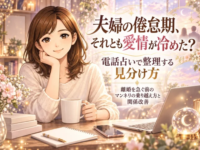 夫婦の倦怠期、それとも愛情が冷めた？電話占いで整理する見分け方｜離婚を急ぐ前のマンネリの乗り越え方と関係改善