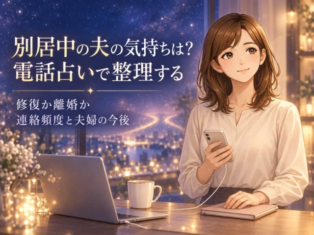 別居中の夫の気持ちは?電話占いで整理する修復か離婚か|連絡頻度と夫婦の今後