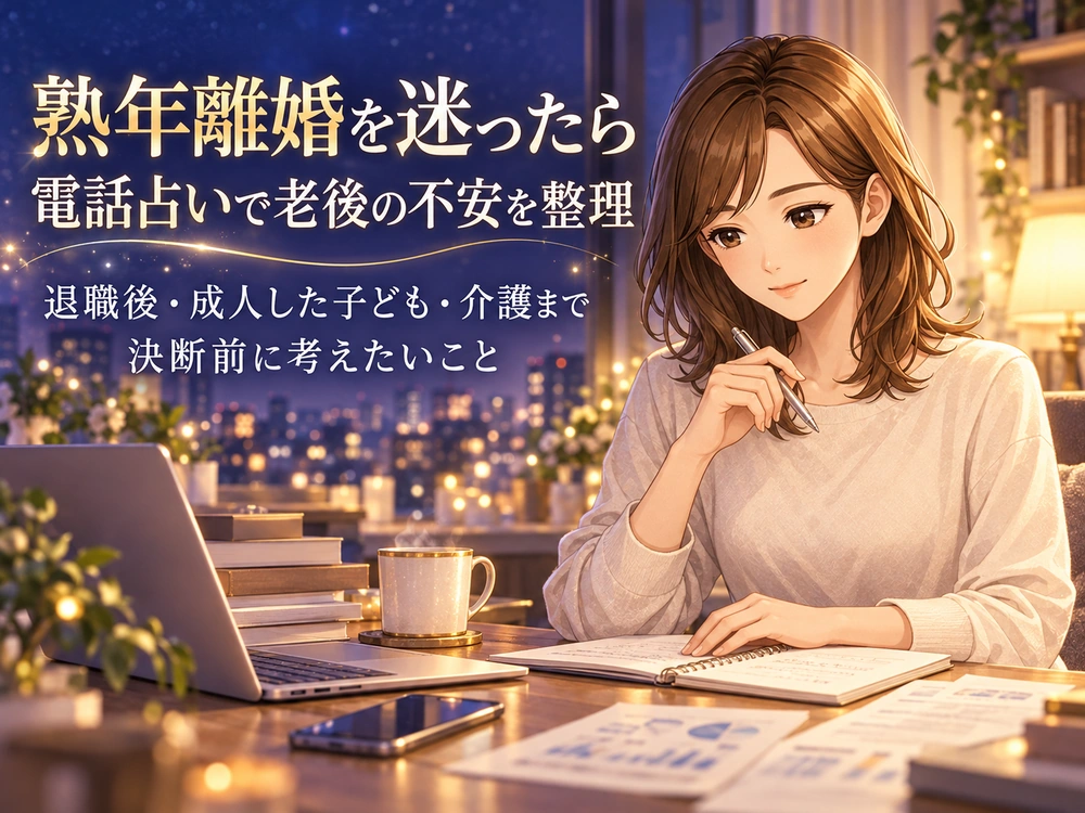 熟年離婚を迷い退職後の老後や成人した子ども・介護への不安を整理する早川かなえ